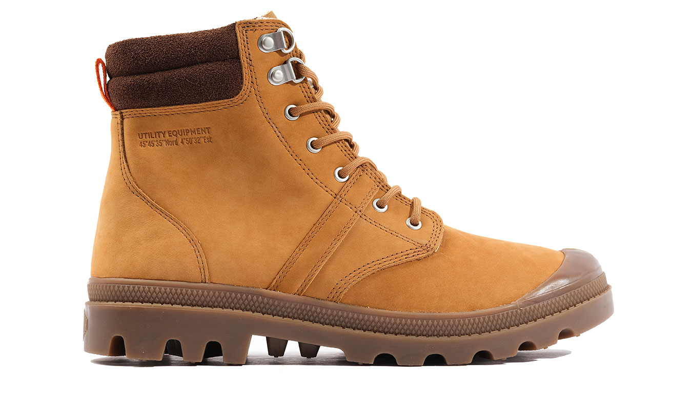 Palladium Pallabrousse SC WP+ Apple Cinammon - Pánské - Tenisky Palladium - Hnědé - 08841-203-M - Velikost: 43