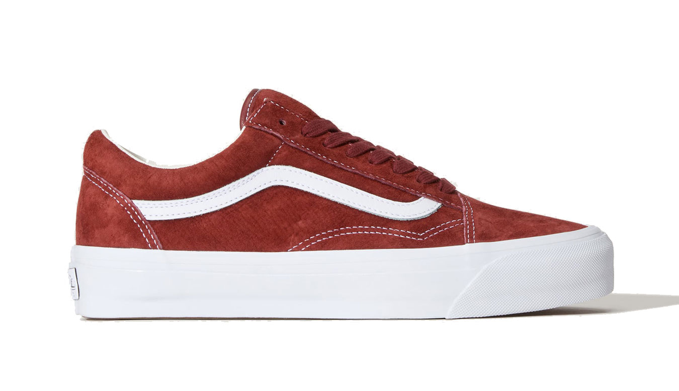 Levně Vans LX Old Skool 8 - Unisex - Tenisky Vans - Červené - VN000D9JNB3