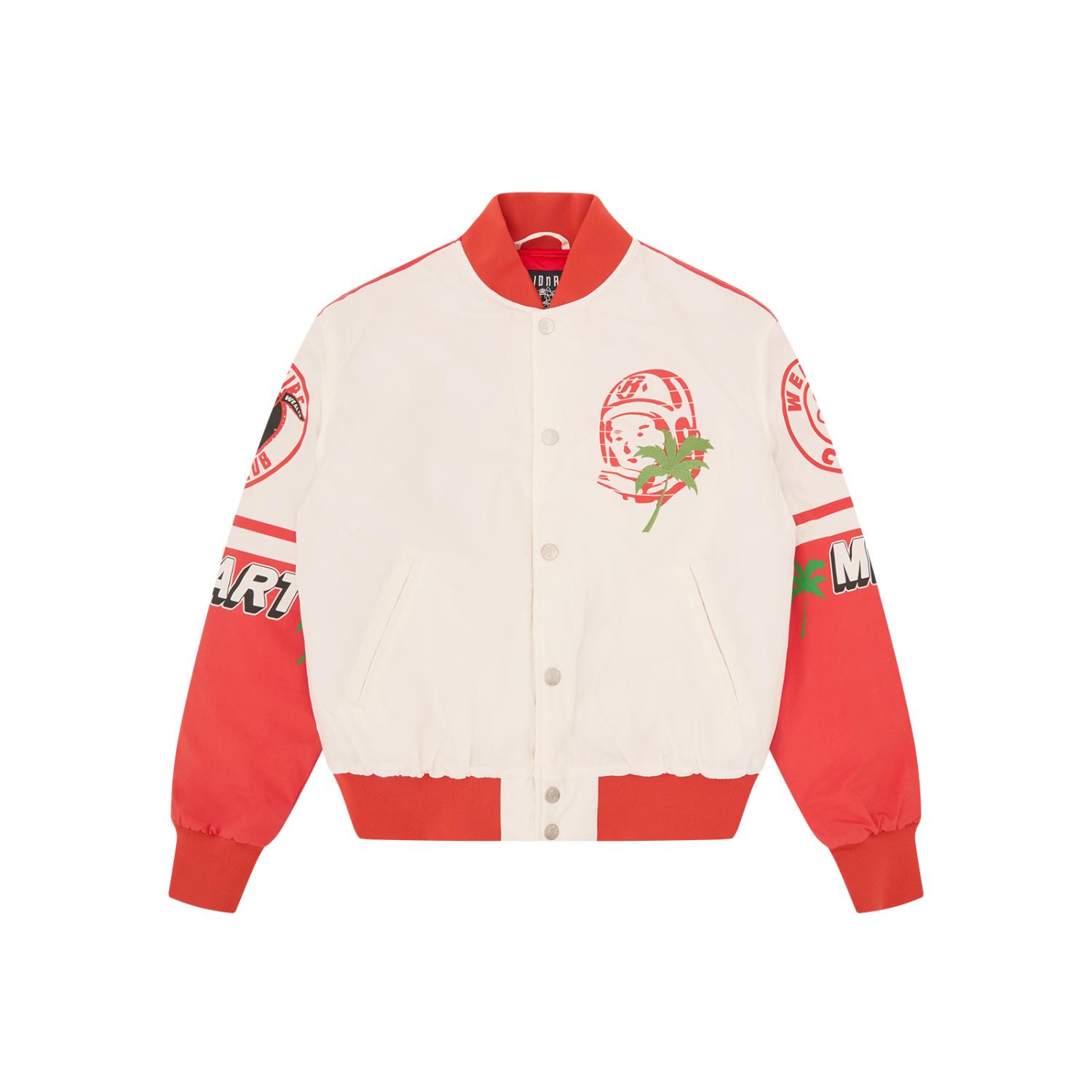 Billionaire Boys Club Stadium Bomber Jacket - Pánské - Bunda Billionaire Boys Club - Bílé - B25404 - Velikost: XL