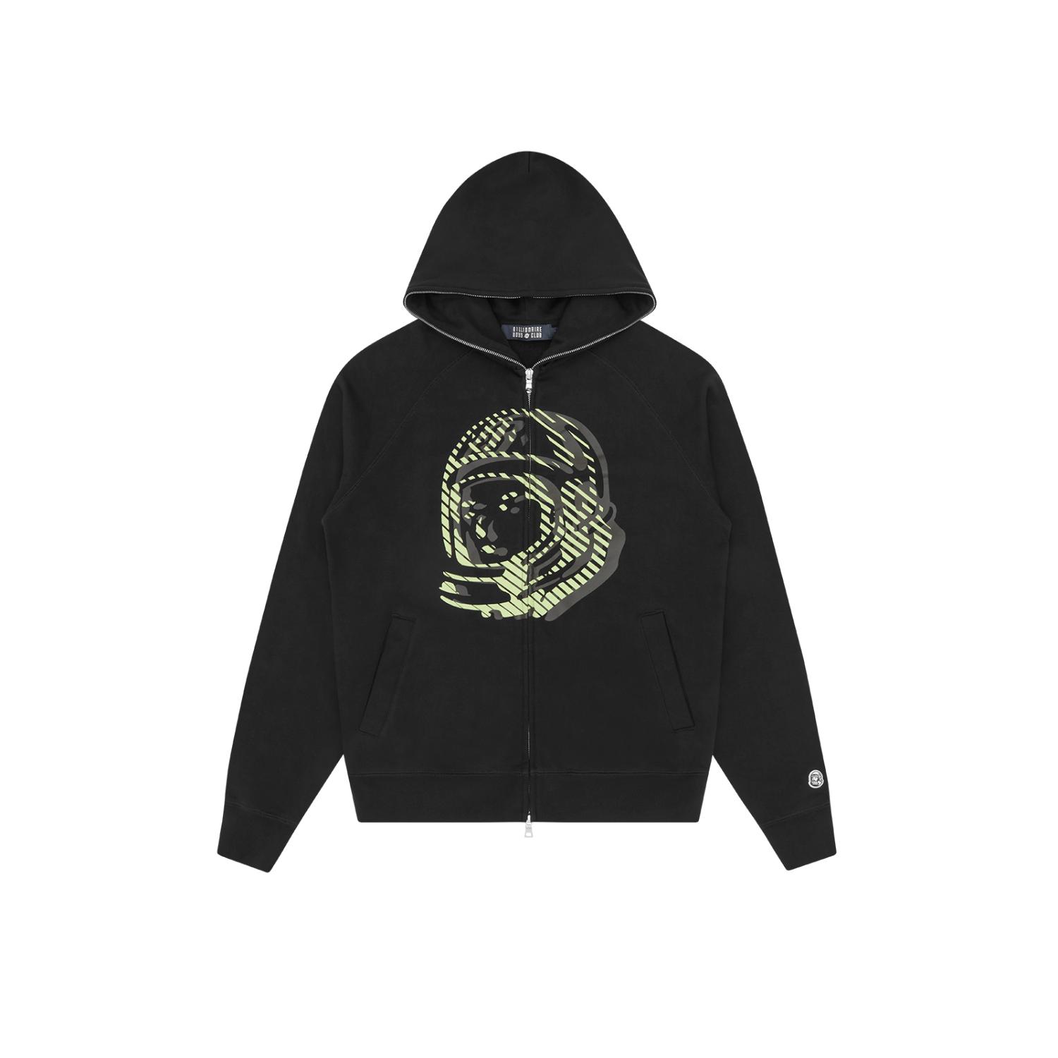 Billionaire Boys Club Glow Astro Zip Through Hoodie - Pánské - Mikina Billionaire Boys Club - Černé - B25434 - Velikost: M