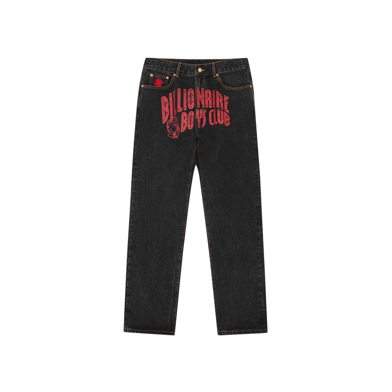 Billionaire Boys Club Arch Logo Denim Pants - Pánské - Kalhoty Billionaire Boys Club - Černé - B25453 - Velikost: 38