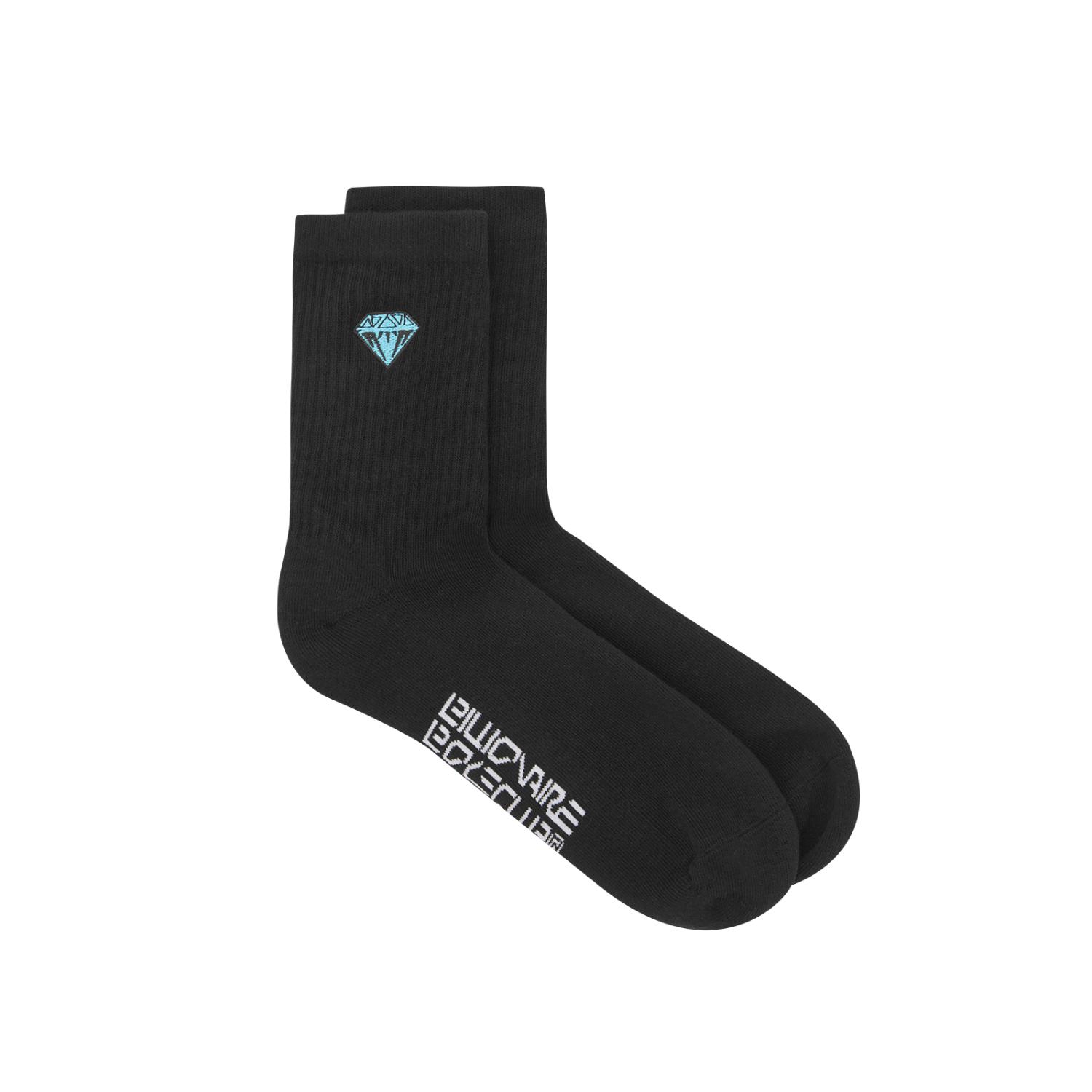 Billionaire Boys Diamonds & Dollars Socks - Unisex - Ponožky Billionaire Boys Club - Černé - B25464 - Velikost: UNI