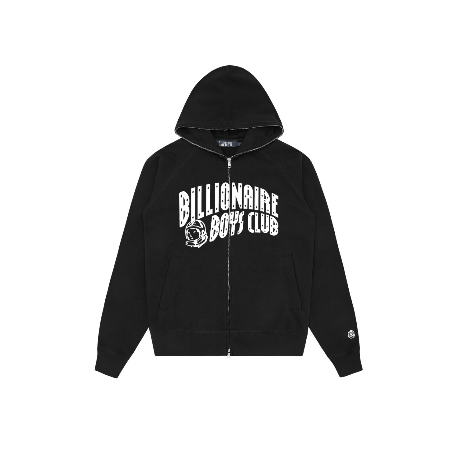 Billionaire Boys Club Arch Logo Full Zip Through Hoodie - Pánské - Mikina Billionaire Boys Club - Černé - B25S31-BLACK - Velikost: S