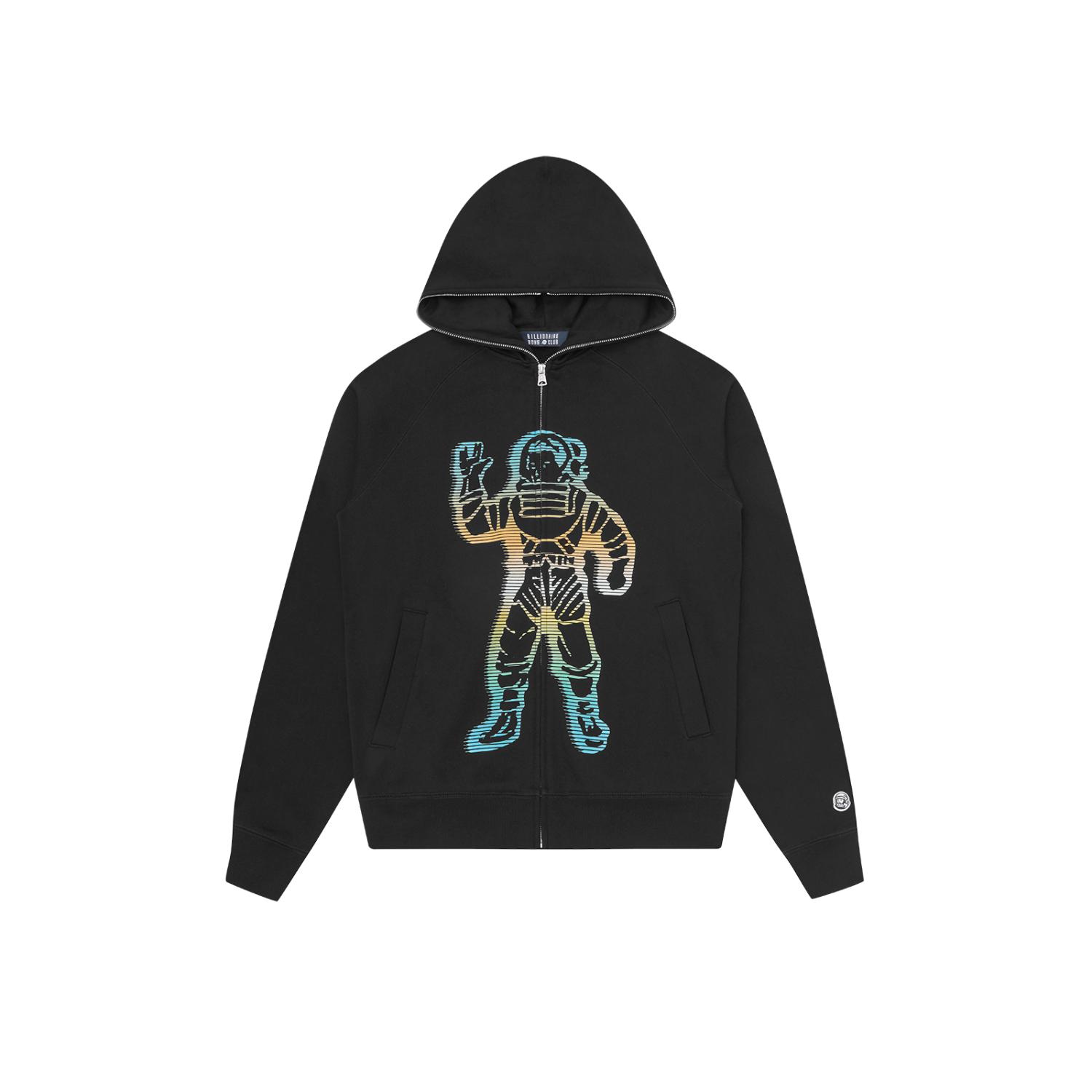 Billionaire Boys Club Speed Standing Astro Zip Through Hoodie - Pánské - Mikina Billionaire Boys Club - Černé - B26140-BLACK - Velikost: S