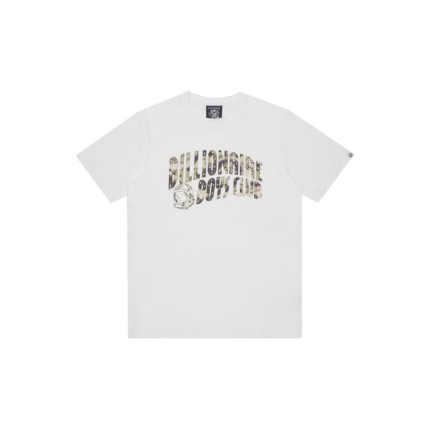 Billionaire Boys Club Overlay Camo Fill Arch Logo T-Shirt - Pánské - Triko Billionaire Boys Club - Bílé - B26150-WHITE - Velikost: 2XL