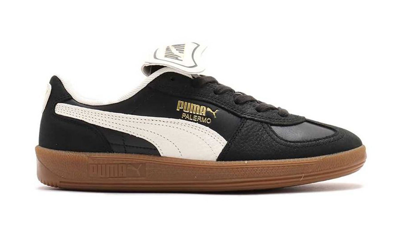 Puma Palermo Premium Puma Black - Pánské - Tenisky Puma - Černé - 401744-02 - Velikost: 44