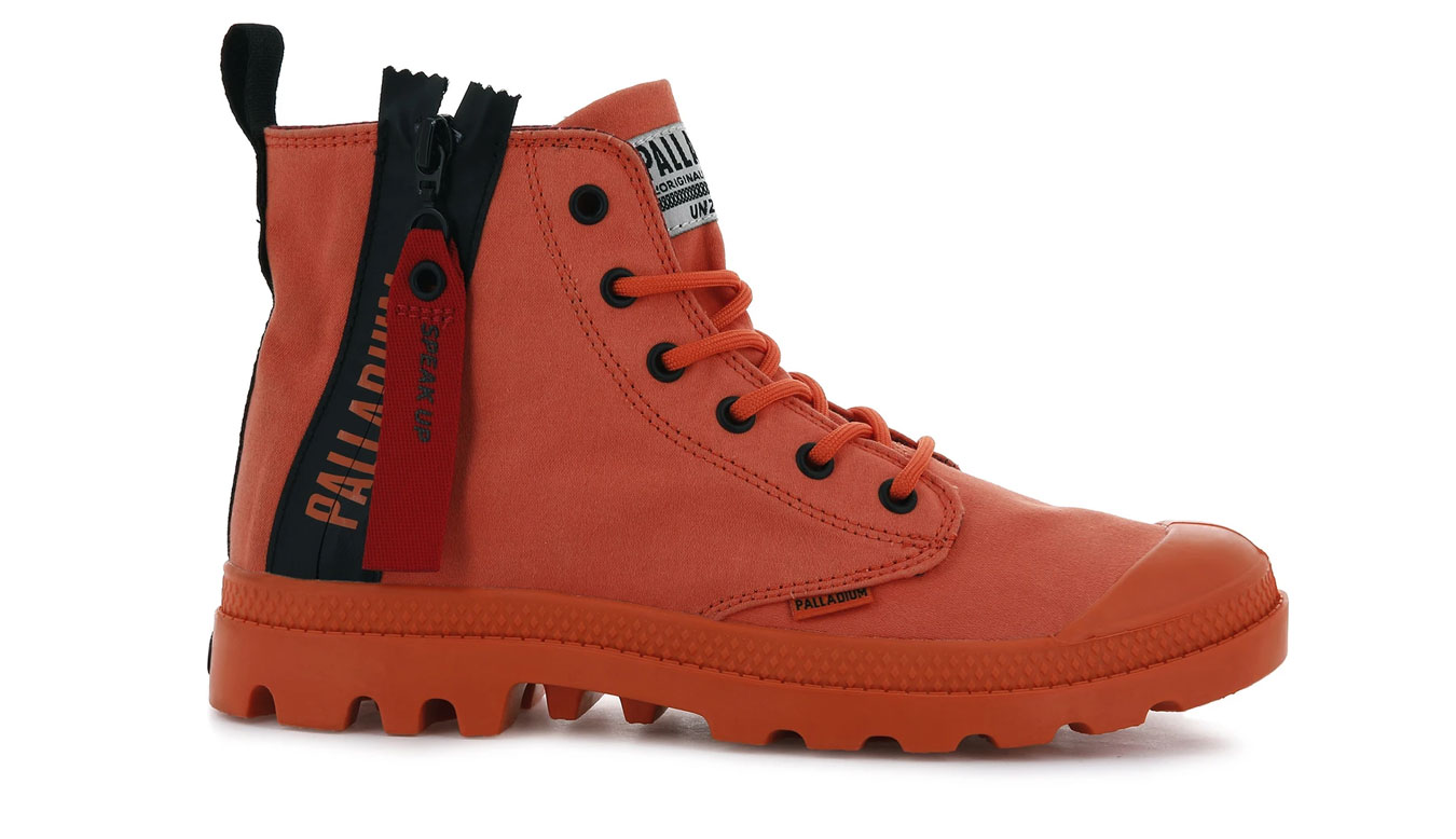 Palladium Pampa Unzipped Firecracker - Pánské - Tenisky Palladium - Červené - 76443-651-M - Velikost: 37