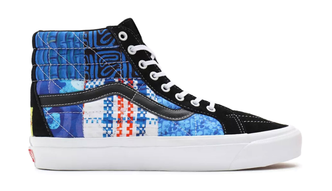 Vans X Spongebob Sk8-Hi 38 Dx Sandy Liang Patchwork - Dámské - Tenisky Vans - Modré - VN0A54FB9ZP - Velikost: 36.5