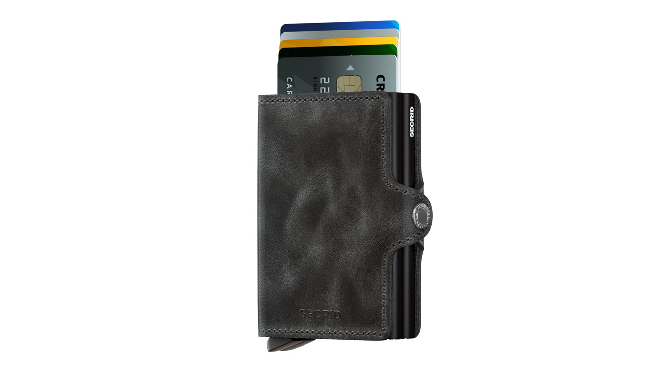 Secrid Twinwallet Vintage Black - Unisex - Doplněk Secrid - Černé - TV-BLACK - Velikost: UNI