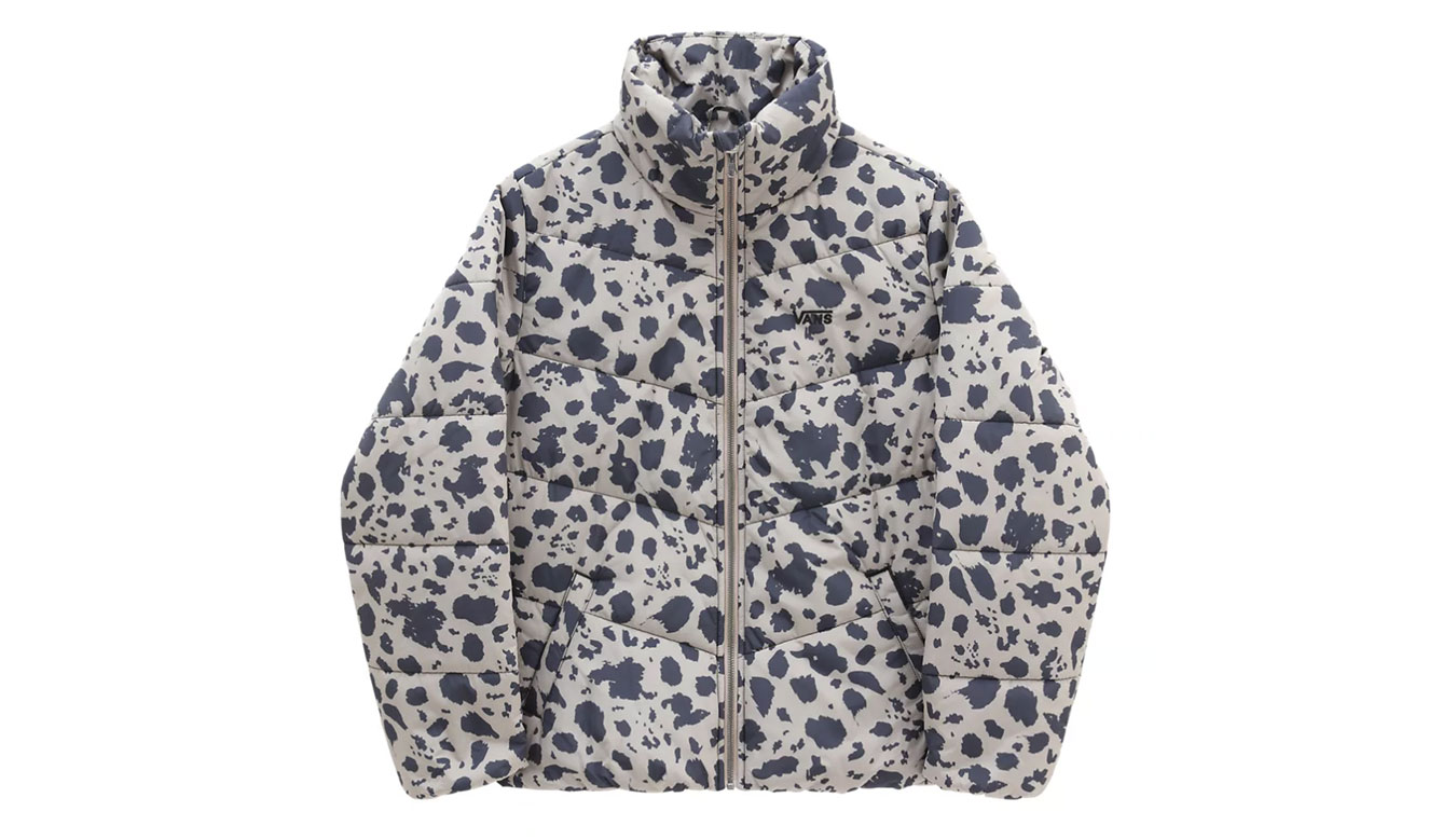 Vans Foundry Print Puff MTE jacket - Dámské - Bunda Vans - Hnědé - VN0A7YK6BLK - Velikost: M