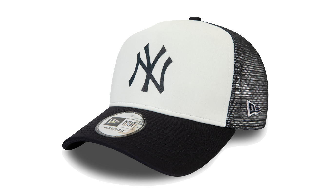 New Era Yankees Team Colour White A-Frame Trucker Cap - Unisex - Čepice New Era - Černé - 12380796 - Velikost: UNI
