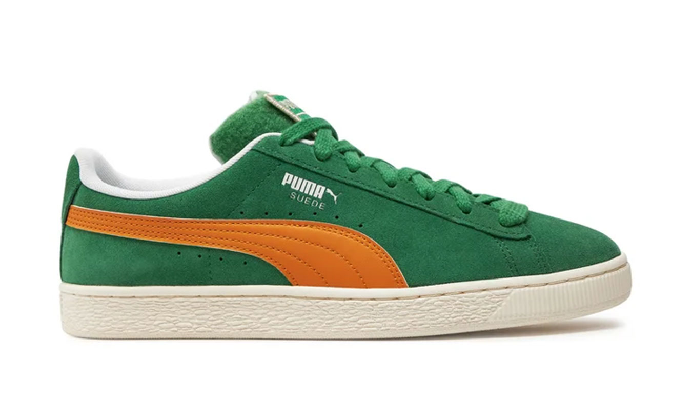 Puma Suede Patch - Pánské - Tenisky Puma - Zelené - 395388-01 - Velikost: 42