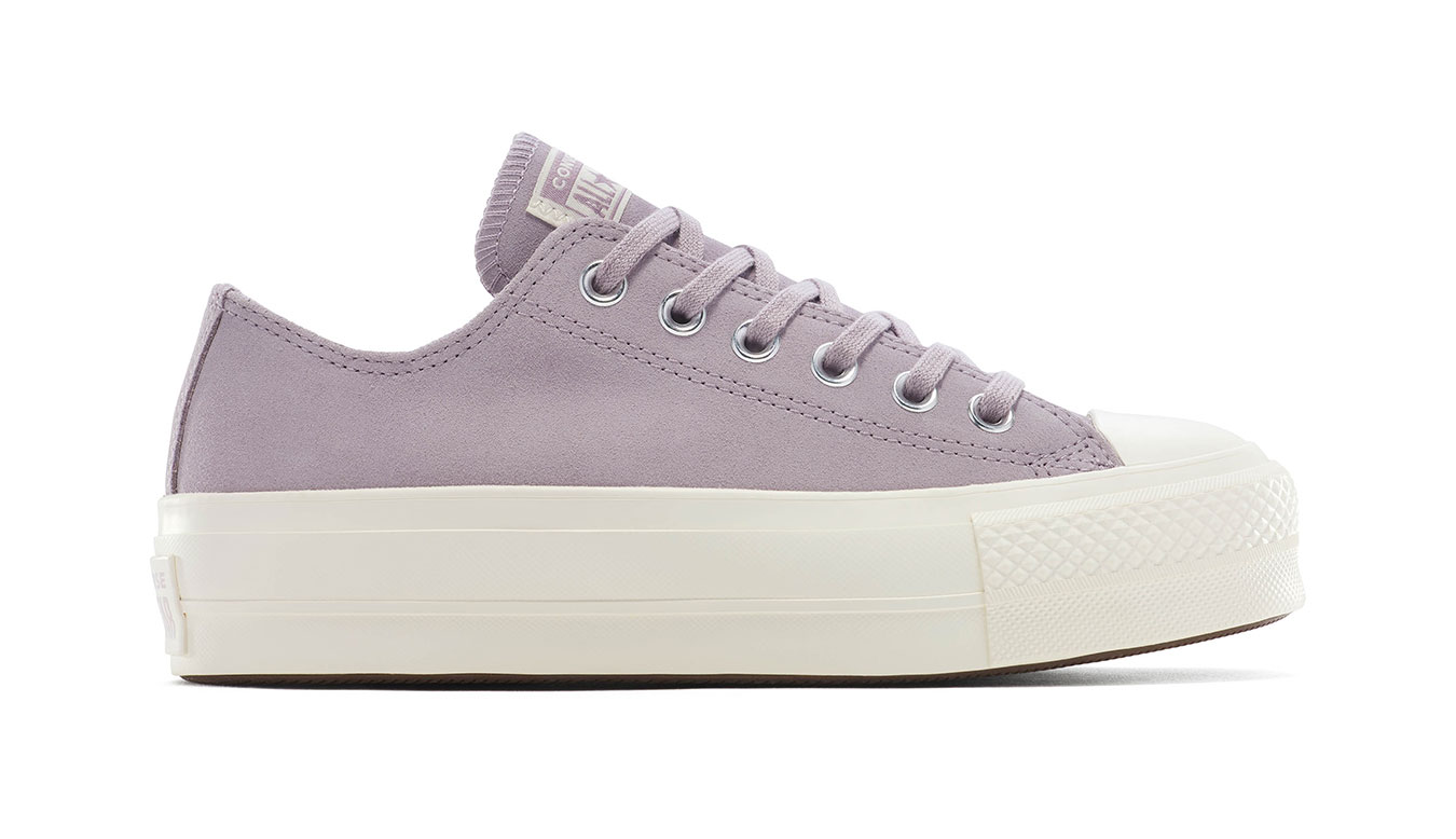 Converse Chuck Taylor All Star Lift Platform Colorful Suede 4.5 - Dámské - Tenisky Converse - Fialové - A15532C - Velikost: 40