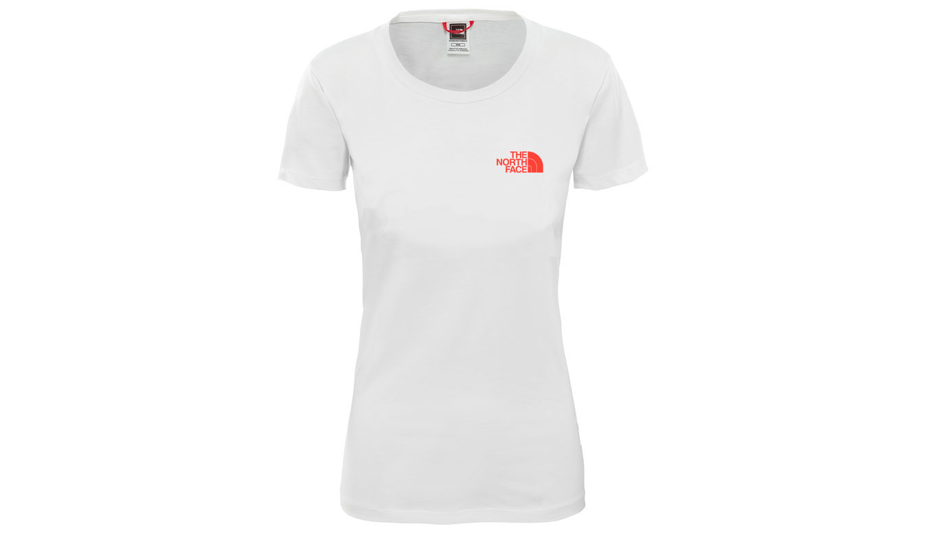The North Face W Bf Red Box Tee - Dámské - Triko The North Face - Bílé - NF0A4M5QZW2 - Velikost: XS