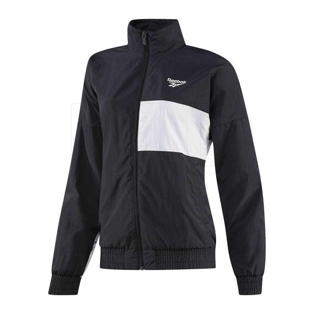 Reebok Wmns LF Vector Jacket - Dámské - Bunda Reebok - Černé - BS3832 - Velikost: M