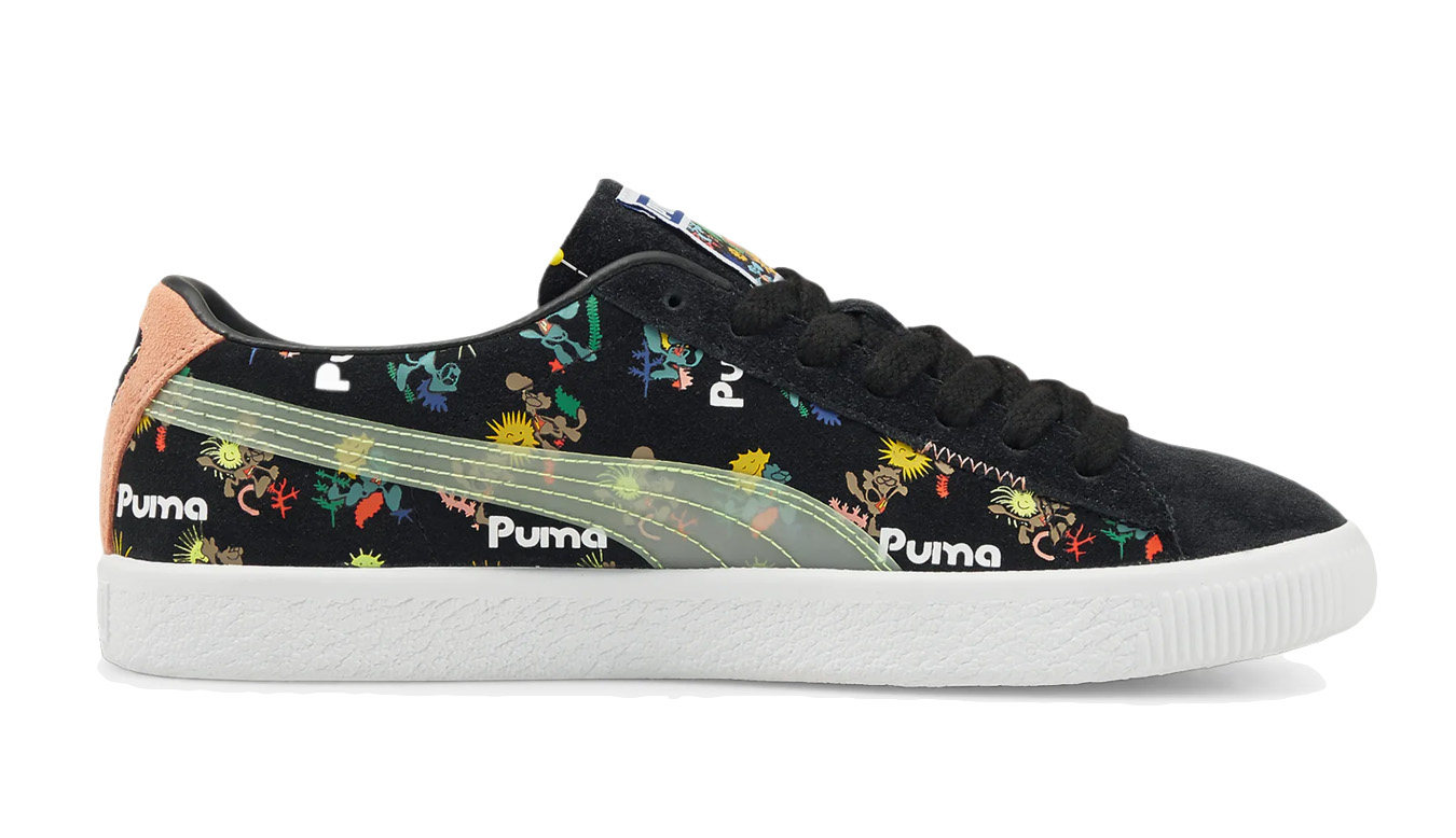 Puma Suede VTG Printed  - Pánské - Tenisky Puma - Černé - 384253_01 - Velikost: 37.5