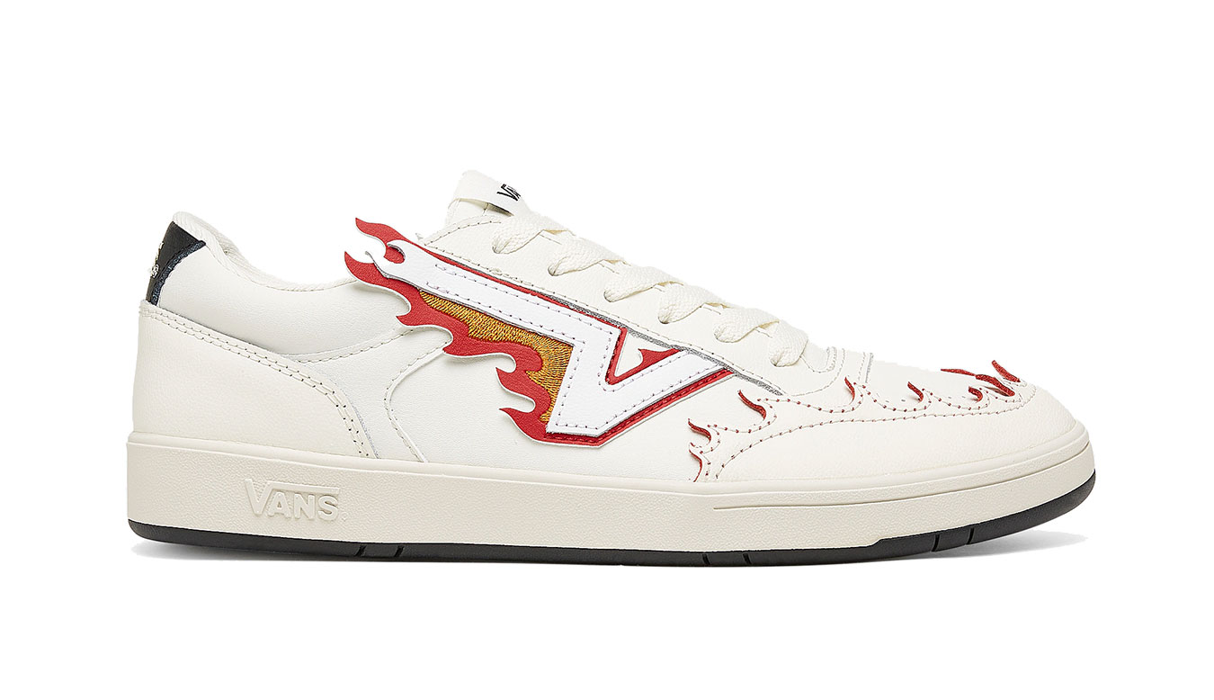 Vans ComfyCush Lowland Flame  - Pánské - Tenisky Vans - Bílé - VN0A5JM36YC1 - Velikost: 41