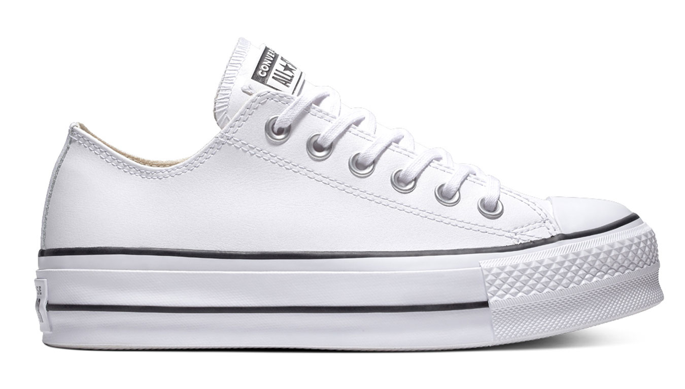 Converse Chuck Taylor All Star Lift Clean Low Top - Dámské - Tenisky Converse - Bílé - 561680C - Velikost: 36