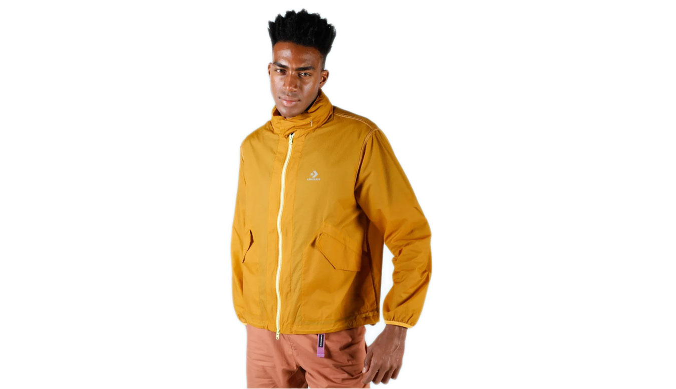 Converse All Star Transparent Utility Packable Jacket - Pánské - Triko Converse - Žluté - 10023276-A01 - Velikost: S