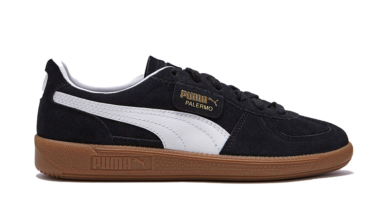 Puma Palermo Black - Pánské - Tenisky Puma - Černé - 396463-10 - Velikost: 42
