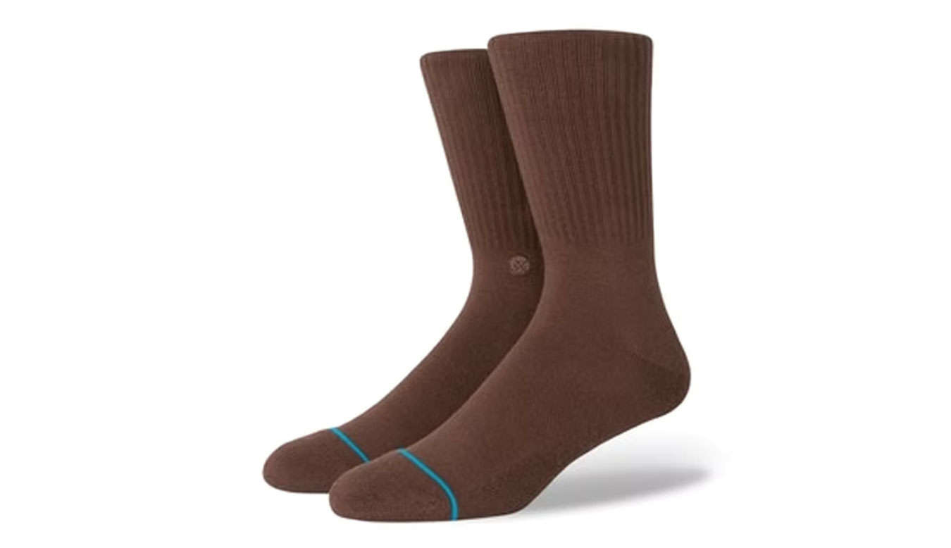Stance Icon Brown - Pánské - Ponožky Stance - Hnědé - M311D14ICO-BRN - Velikost: 38-42