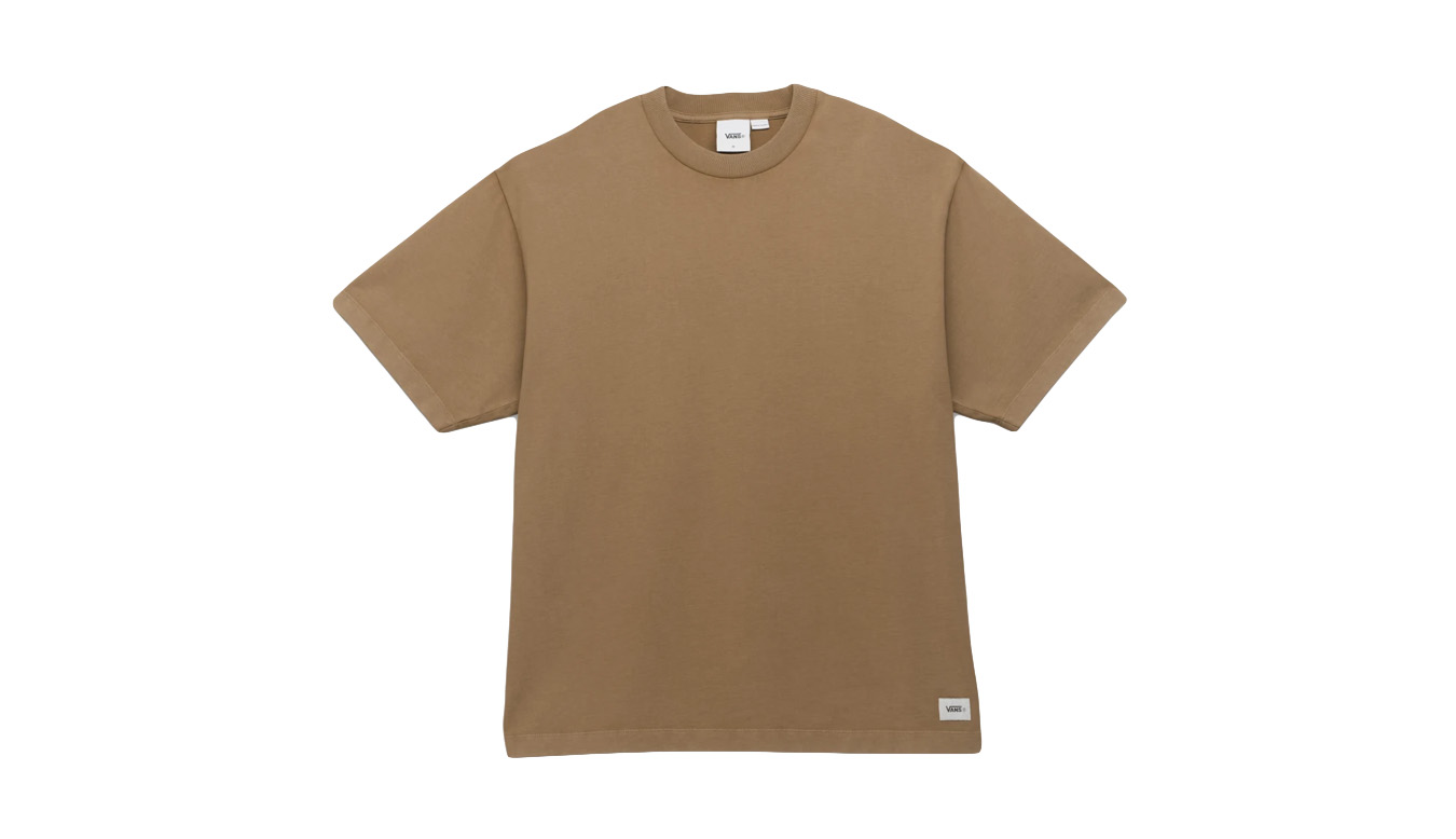 Vans Premium Short Sleeve T-Shirt - Unisex - Triko Vans - Hnědé - VN000GVU1OU - Velikost: M