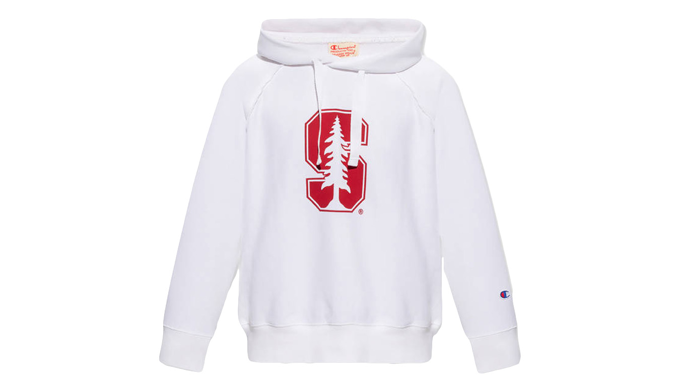 Champion Hooded Sweatshirt - Dámské - Mikina Champion - Bílé - 115110-WW001 - Velikost: L