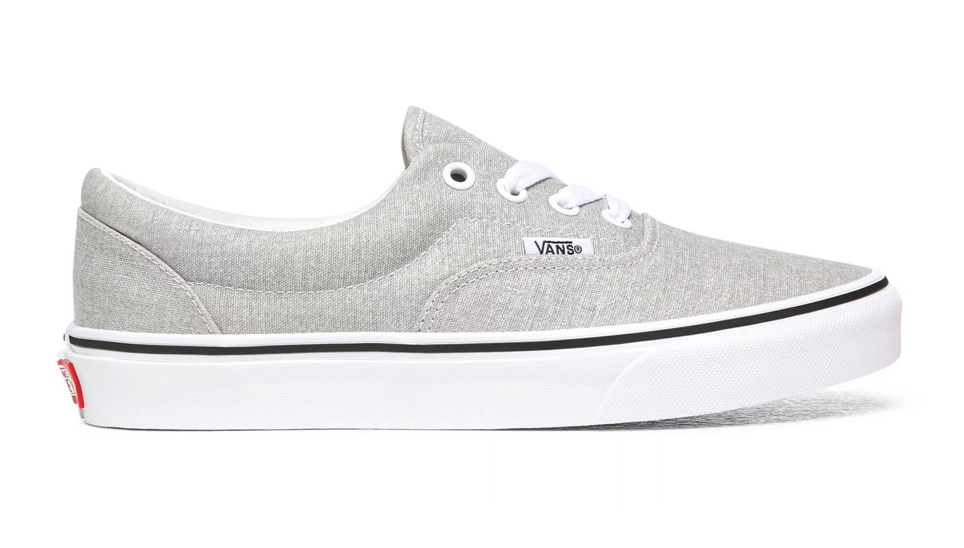 Vans Ua Era Silver/True White - Unisex - Tenisky Vans - Šedé - VN0A4U39X1K - Velikost: 36.5