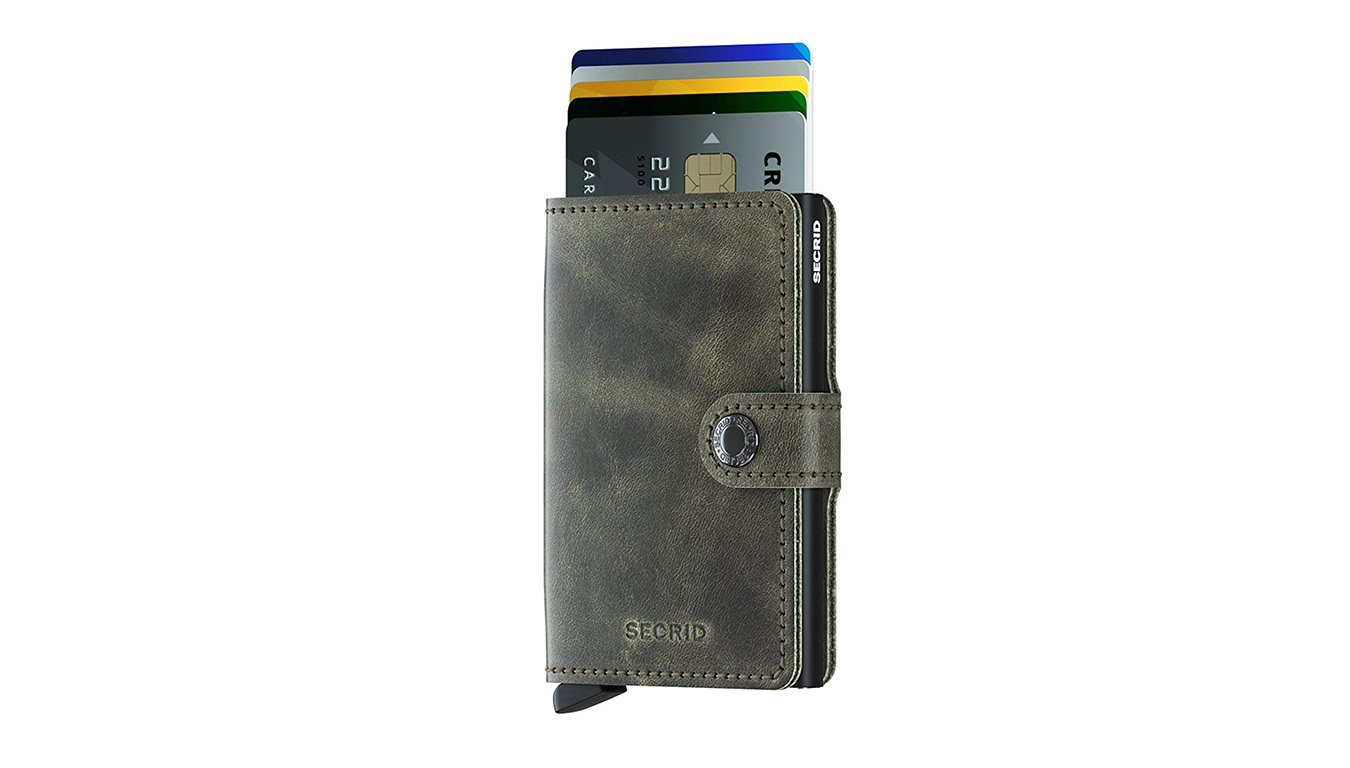 Levně Secrid Miniwallet Vintage Olive-Black - Unisex - Doplněk Secrid - Černé - MV-OLIVE-BLACK