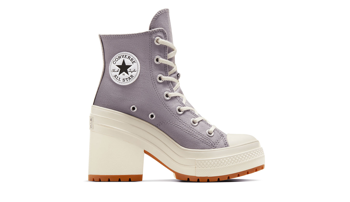 Converse Chuck 70 De Luxe Heel - Unisex - Tenisky Converse - Šedé - A12575C - Velikost: 37.5