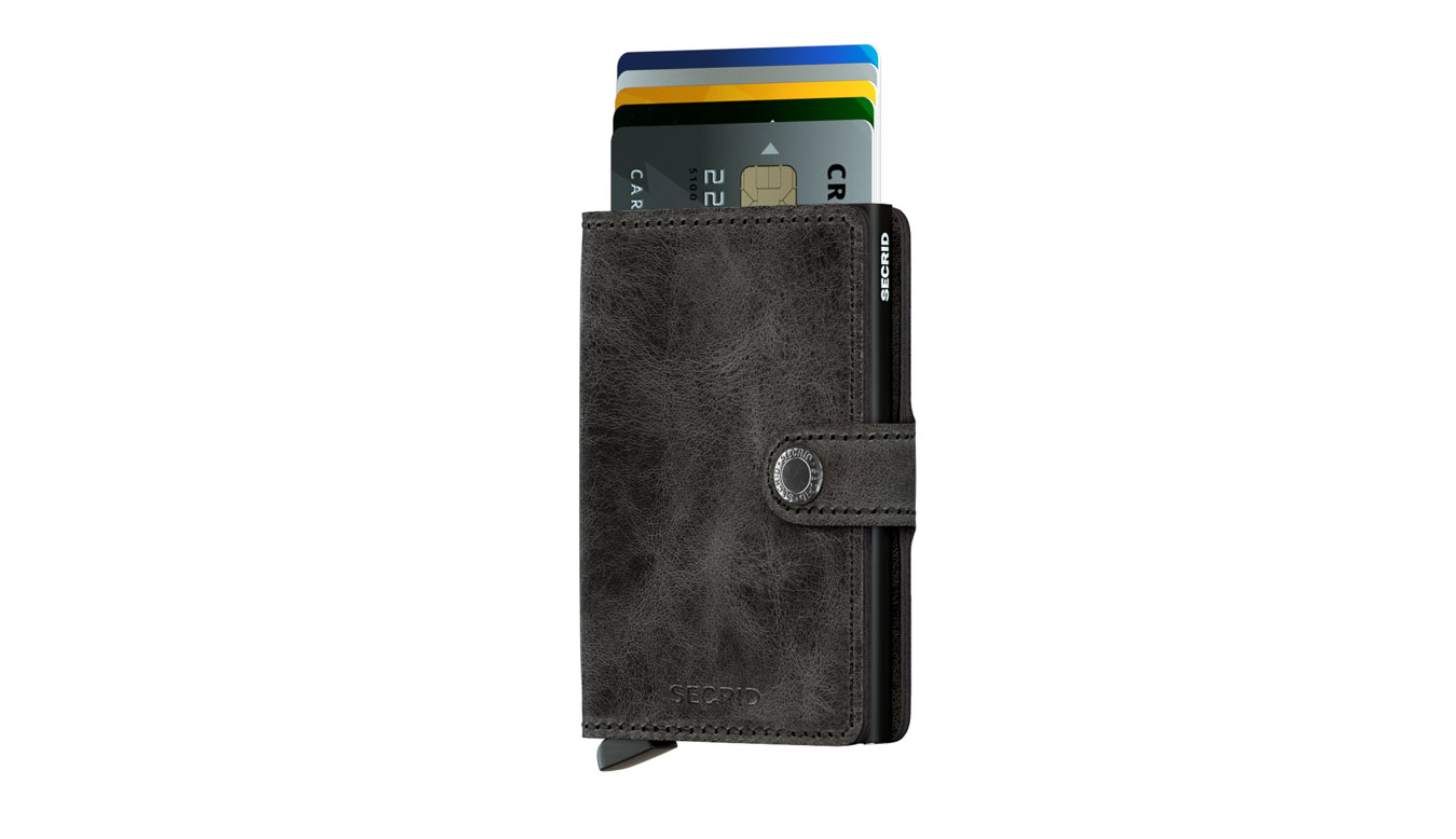 Secrid Miniwallet Vintage Black - Unisex - Doplněk Secrid - Černé - MV-BLACK - Velikost: UNI