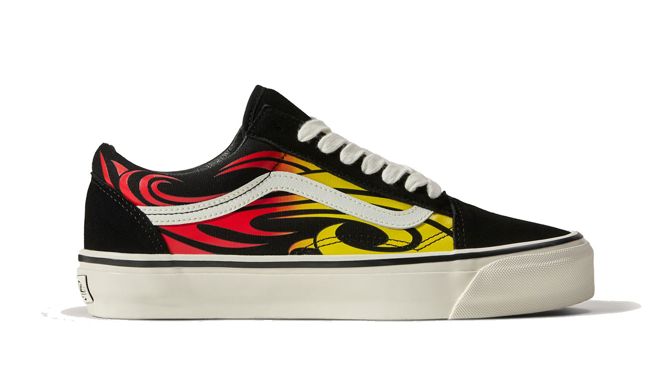 Vans LX Old Skool Y2K Flame Black White - Pánské - Tenisky Vans - Černé - VN000D56MCG - Velikost: 42