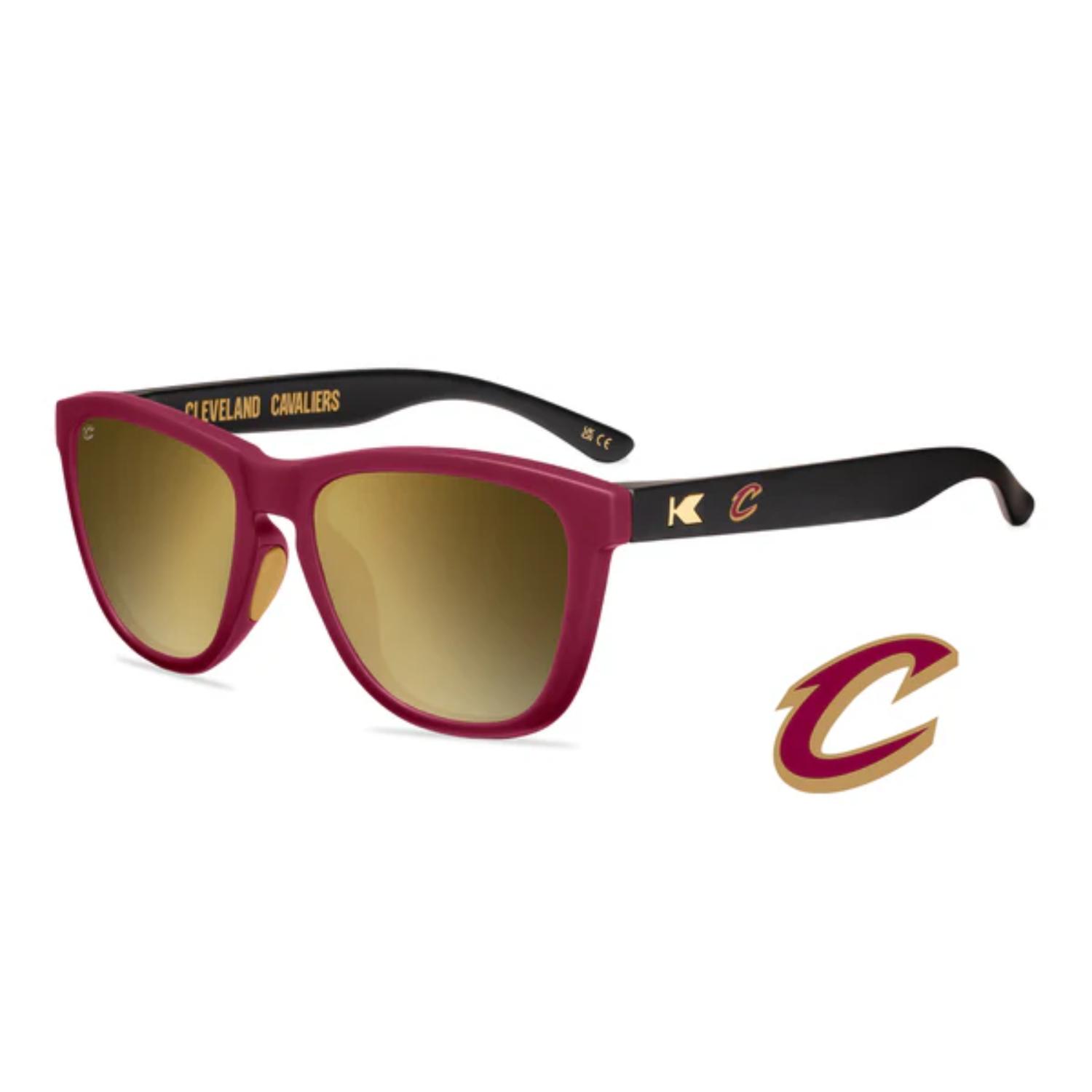 Levně Knockaround NBA Premium Sport Cleveland Cavaliers Sunglasses - Unisex - Brýle Knockaround - Modré - COLB3209