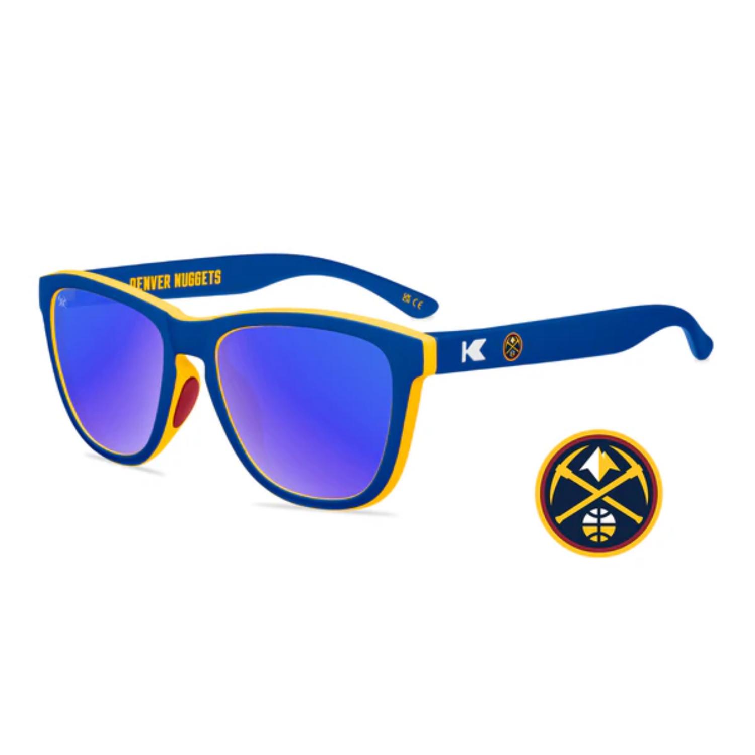 Levně Knockaround NBA Premium Sport Denver Nuggets Sunglasses - Unisex - Brýle Knockaround - Modré - COLB3211