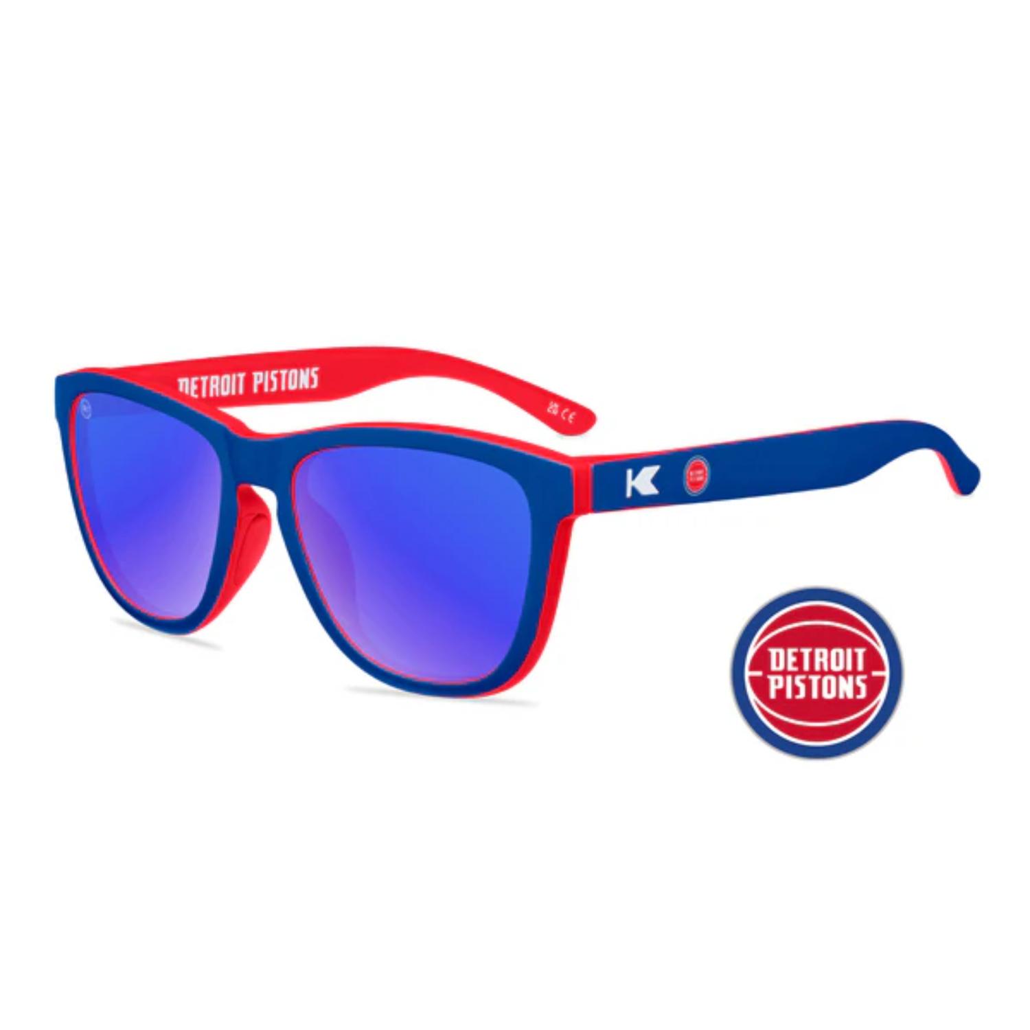Levně Knockaround NBA Premium Sport Detroit Pistons Sunglasses - Unisex - Brýle Knockaround - Modré - COLB3212