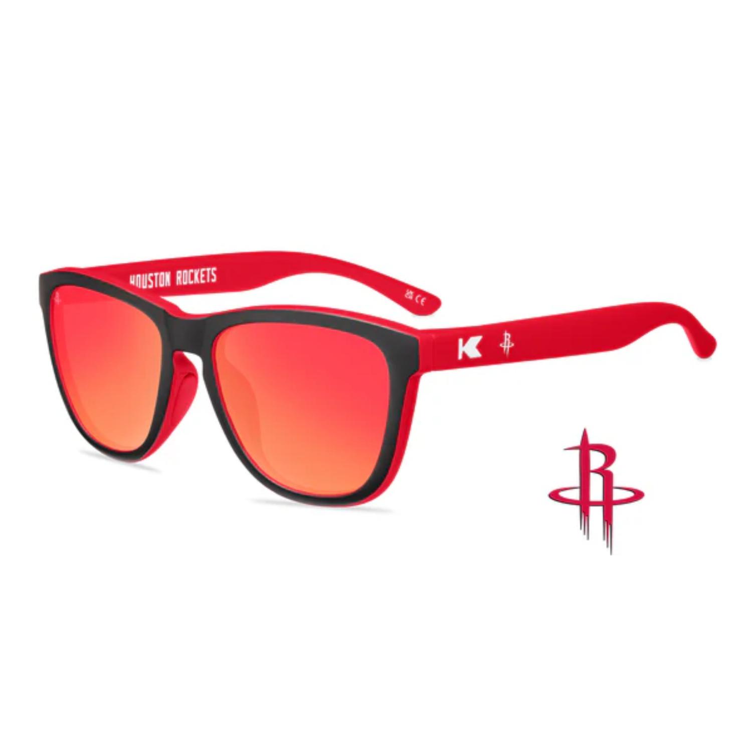 Levně Knockaround NBA Premium Sport Houston Rockets Sunglasses - Unisex - Brýle Knockaround - Červené - COLB3214