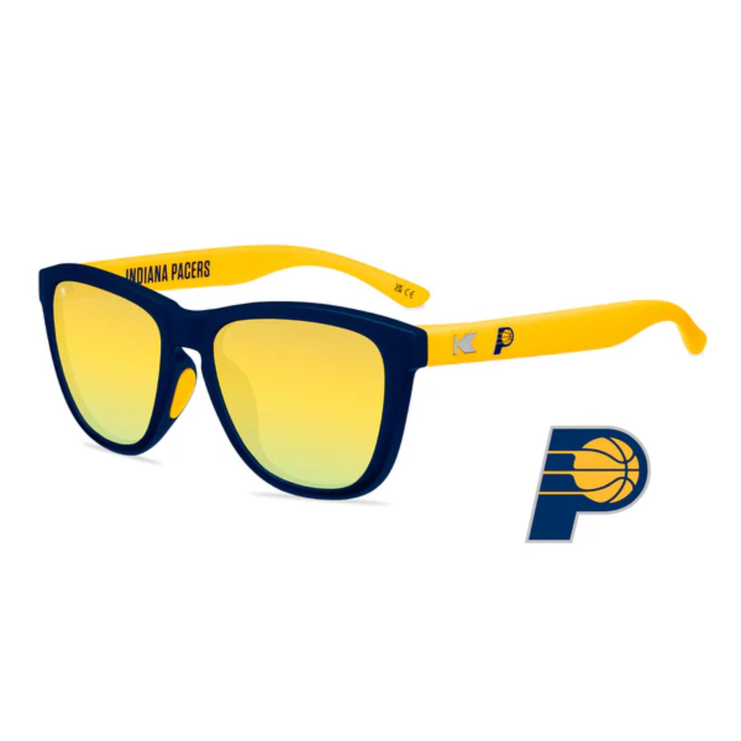 Levně Knockaround NBA Premium Sport Indiana Pacers Sunglasses - Unisex - Brýle Knockaround - Žluté - COLB3215