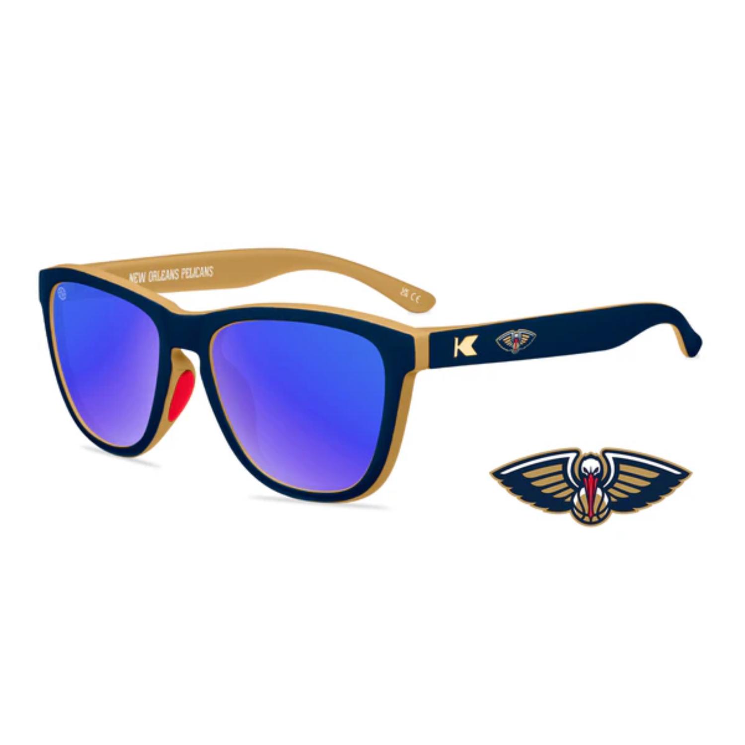 Levně Knockaround NBA Premium Sport New Orleans Pelicans Sunglasses - Unisex - Brýle Knockaround - Modré - COLB3222