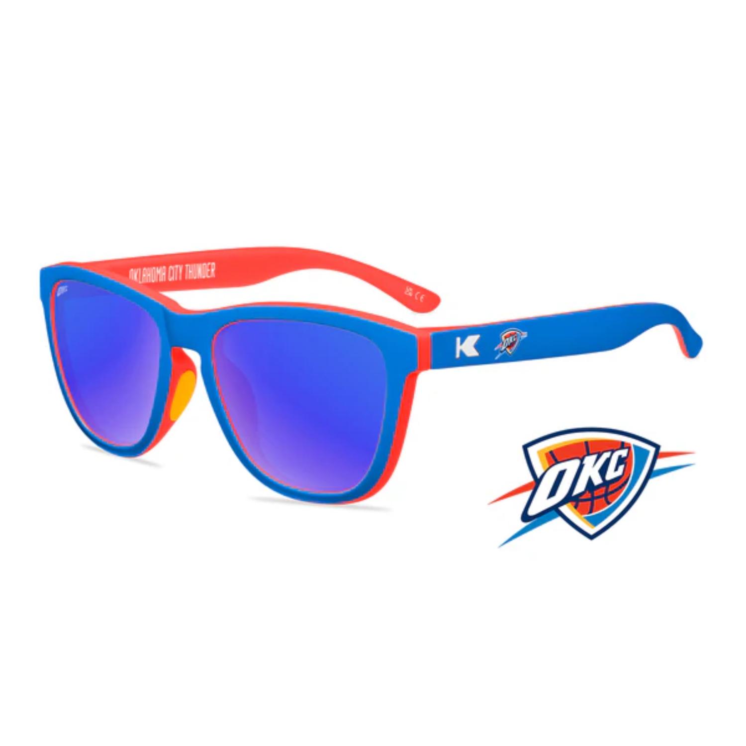 Levně Knockaround NBA Premium Sport Oklahoma City Thunder Sunglasses - Unisex - Brýle Knockaround - Modré - COLB3224