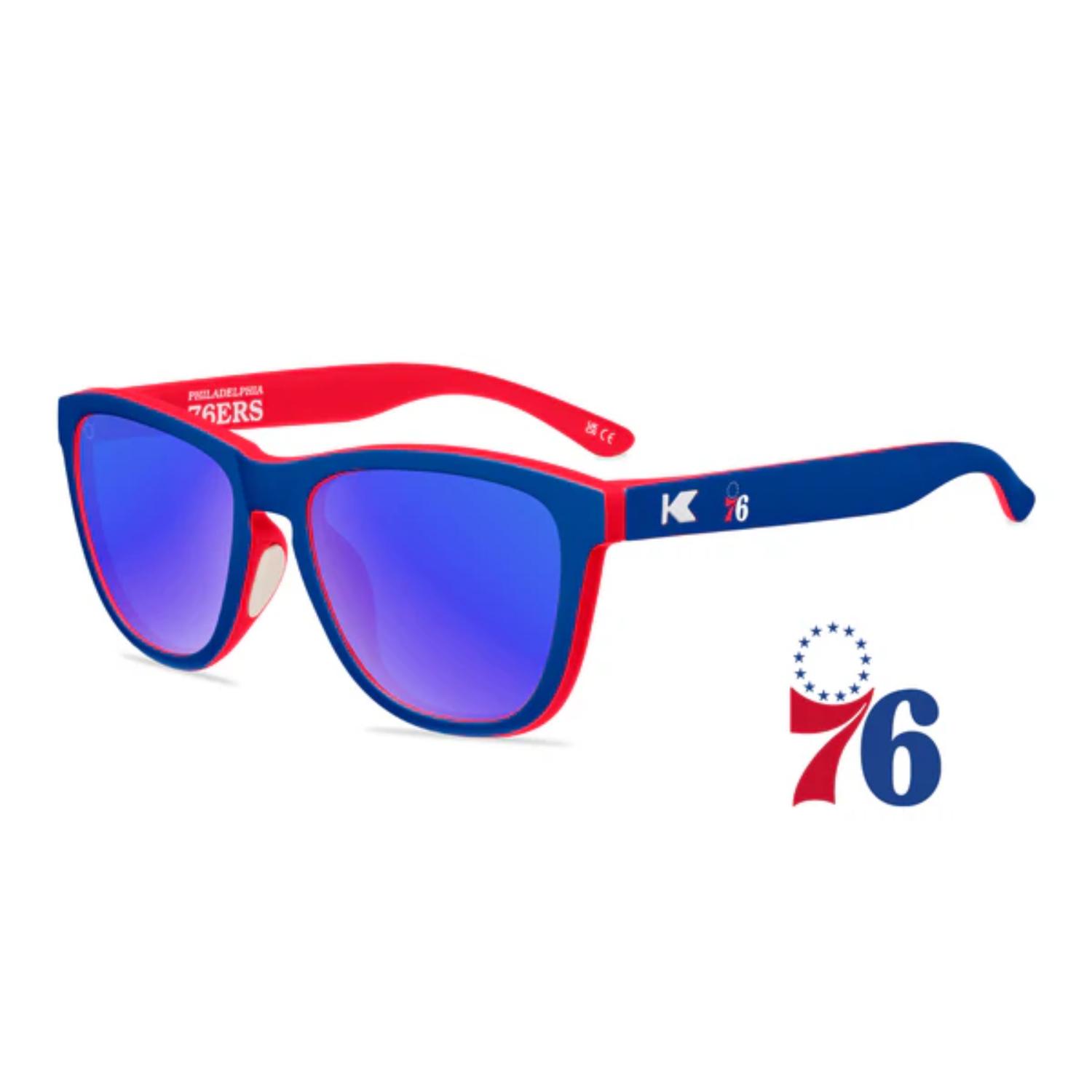 Levně Knockaround NBA Premium Sport Philadelphia 76ers Sunglasses - Unisex - Brýle Knockaround - Modré - COLB3226