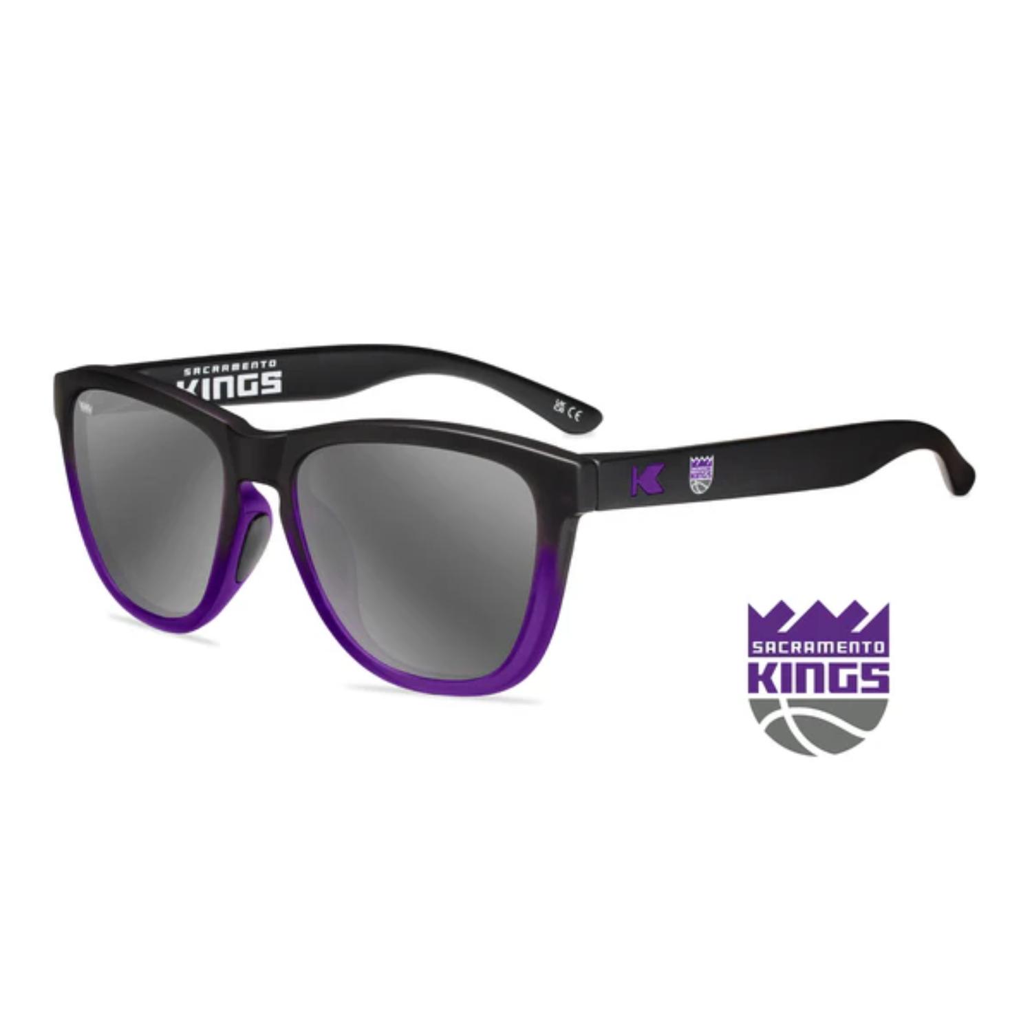 Levně Knockaround NBA Premium Sport Sacramento Kings Sunglasses - Unisex - Brýle Knockaround - Černé - COLB3229