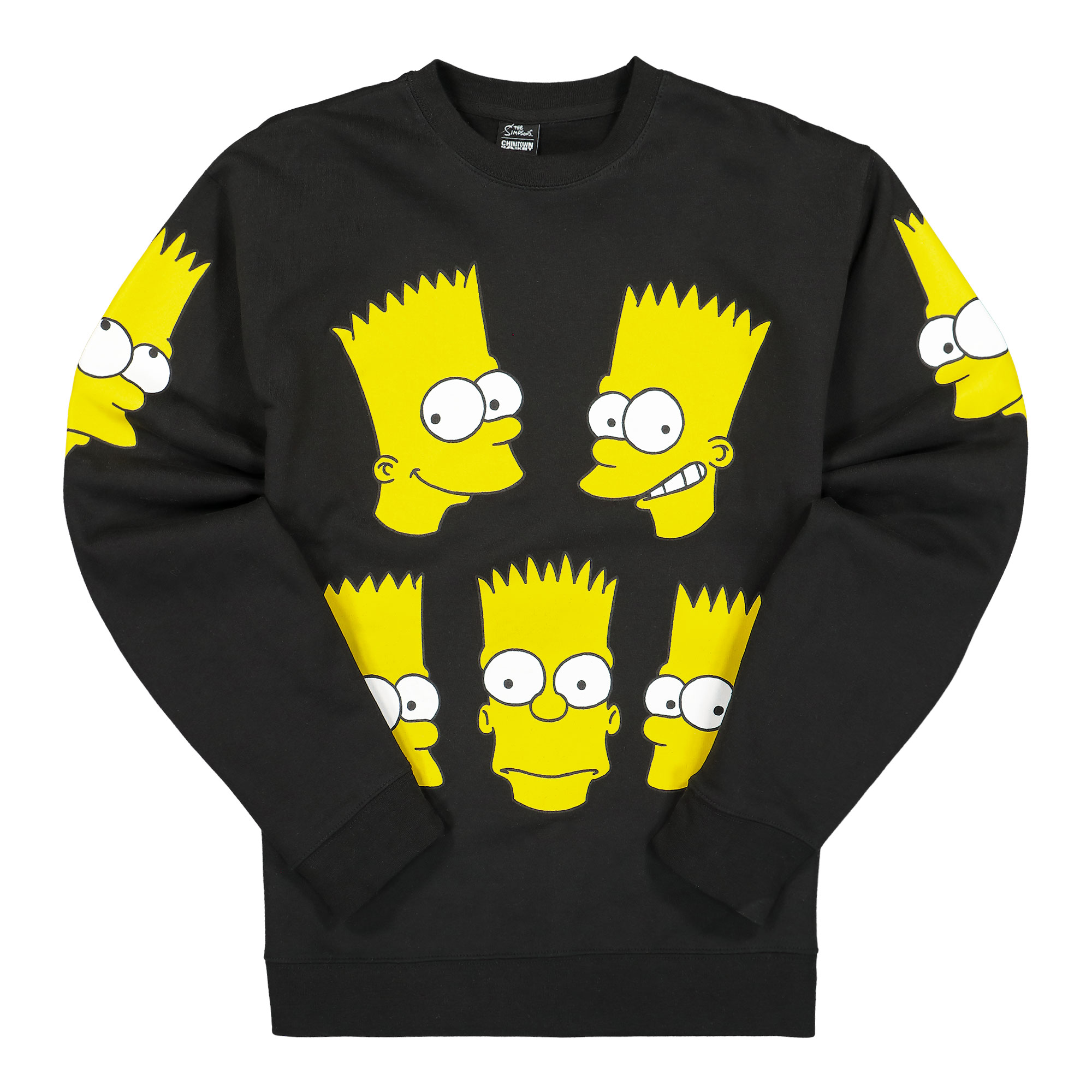 The Simpsons X Chinatown Market Classic Bart Crewneck Sweatshirt Black - Pánské - Mikina MARKET - Černé - CTM1960083/0001