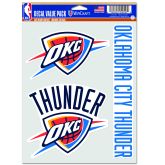 WinCraft NBA Oklahoma City Thunder Multi Use Decal - Bílé - Nálepky WinCraft NBA Oklahoma City Thunder Multi Use Decal - Bílé - Nálepky