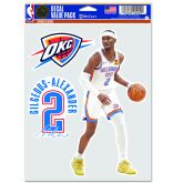 WinCraft NBA Shai Gilgeous-Alexander Oklahoma City Thunder Multi Use Decal - Vícebarevné - Nálepky WinCraft NBA Shai Gilgeous-Alexander Oklahoma City Thunder Multi Use Decal - Vícebarevné - Nálepky