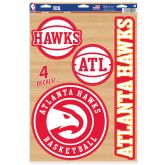 WinCraft NBA 11x17 Atlanta Hawks Multi-Use Decal - Červené - Nálepky