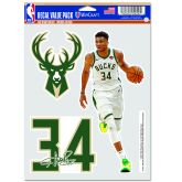 WinCraft NBA Giannis Antetokounmpo Milwaukee Bucks Multi Use Decal - Vícebarevné - Nálepky WinCraft NBA Giannis Antetokounmpo Milwaukee Bucks Multi Use Decal - Vícebarevné - Nálepky