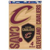 WinCraft NBA 11x17 Cleveland Cavaliers Multi-Use Decal - Červené - Nálepky