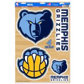 WinCraft NBA 11x17 Memphis Grizzlies Multi-Use Decal - Modré - Nálepky