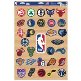WinCraft NBA 11x17 Mixed Teams Multi-Use Decal - Vícebarevné - Nálepky