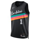 Nike NBA Victor Wembanyama San Antonio Spurs City Edition Swingman Jersey - Černé - Dres